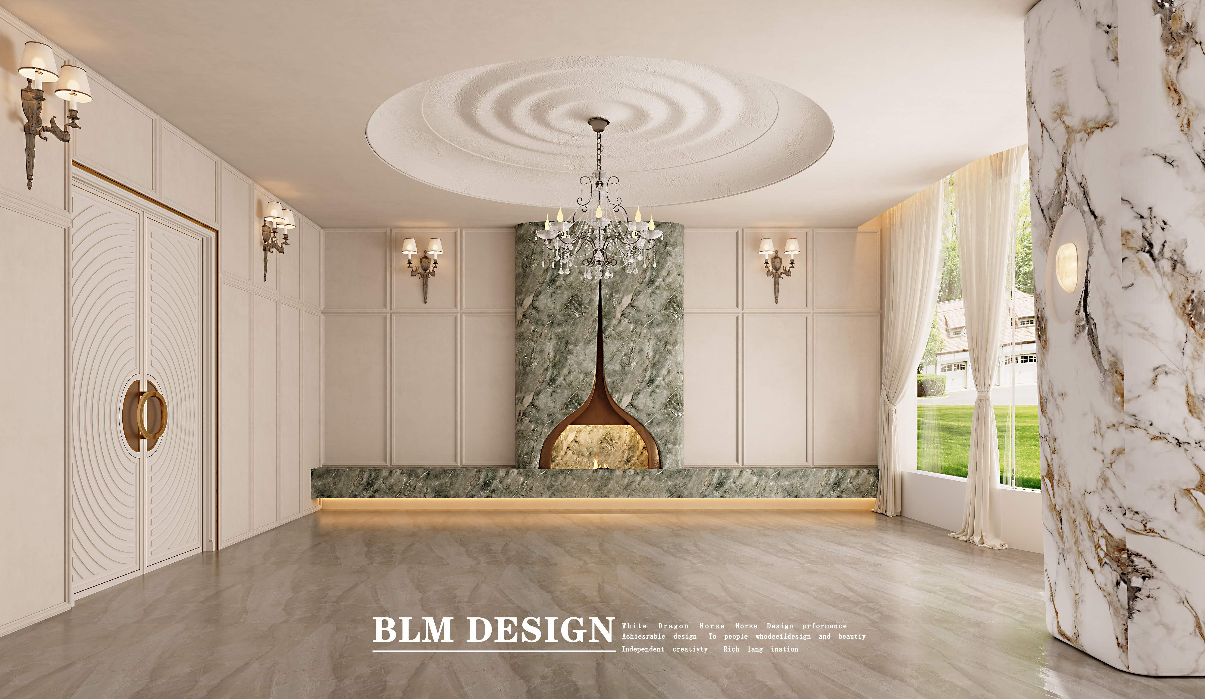 法式宴会厅效果图分享-2