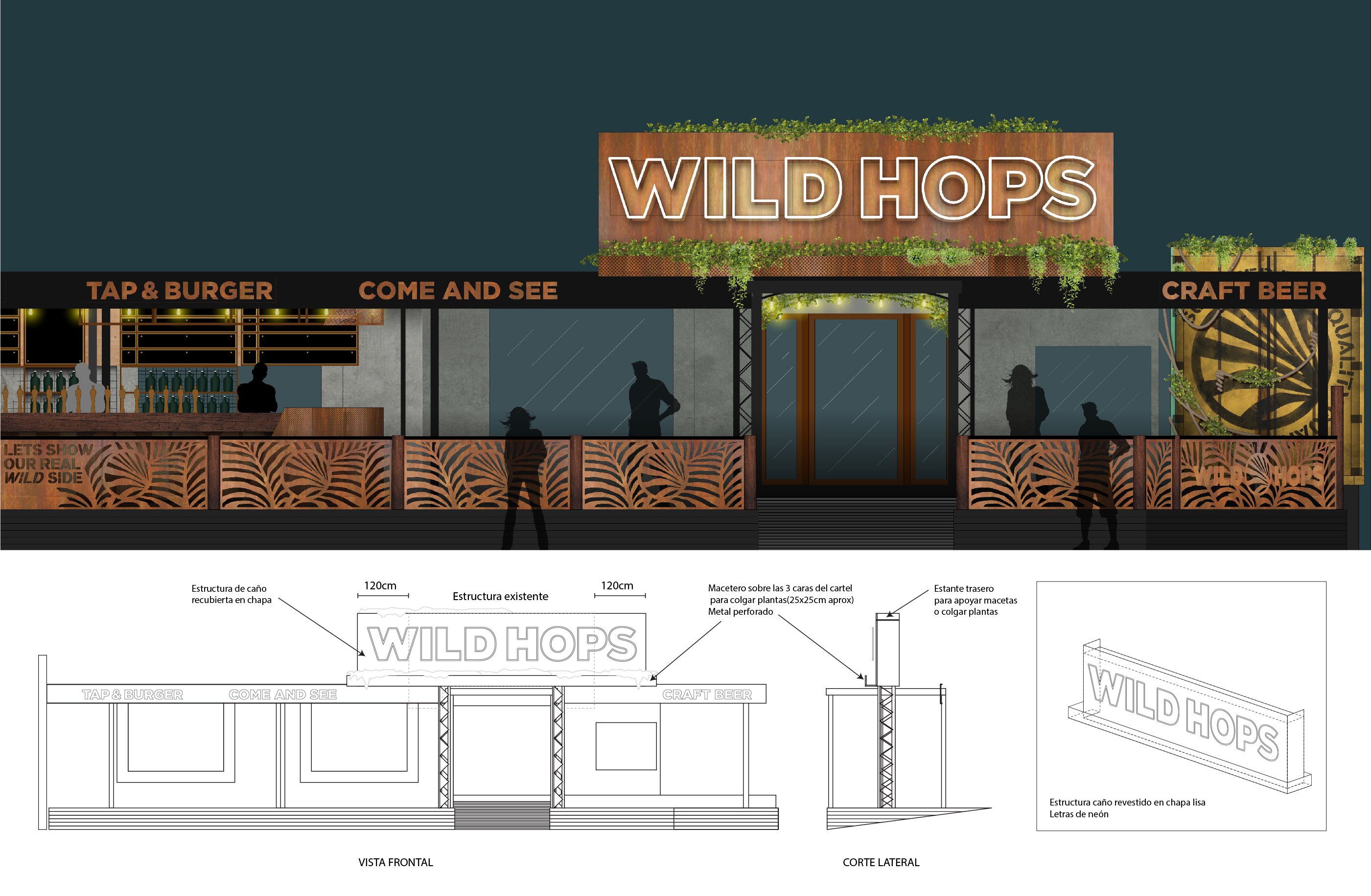 Wild Hops 啤酒品牌室内设计-52