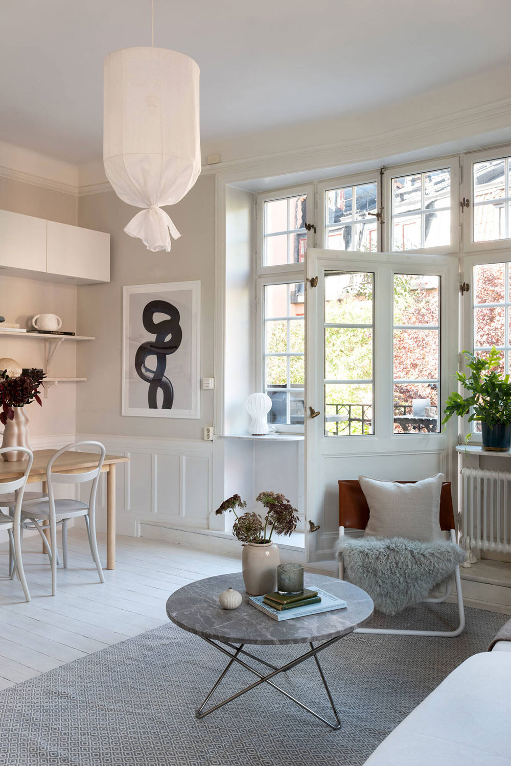 斯德哥尔摩小公寓 | 精致设计,大阳台与教堂美景-11
