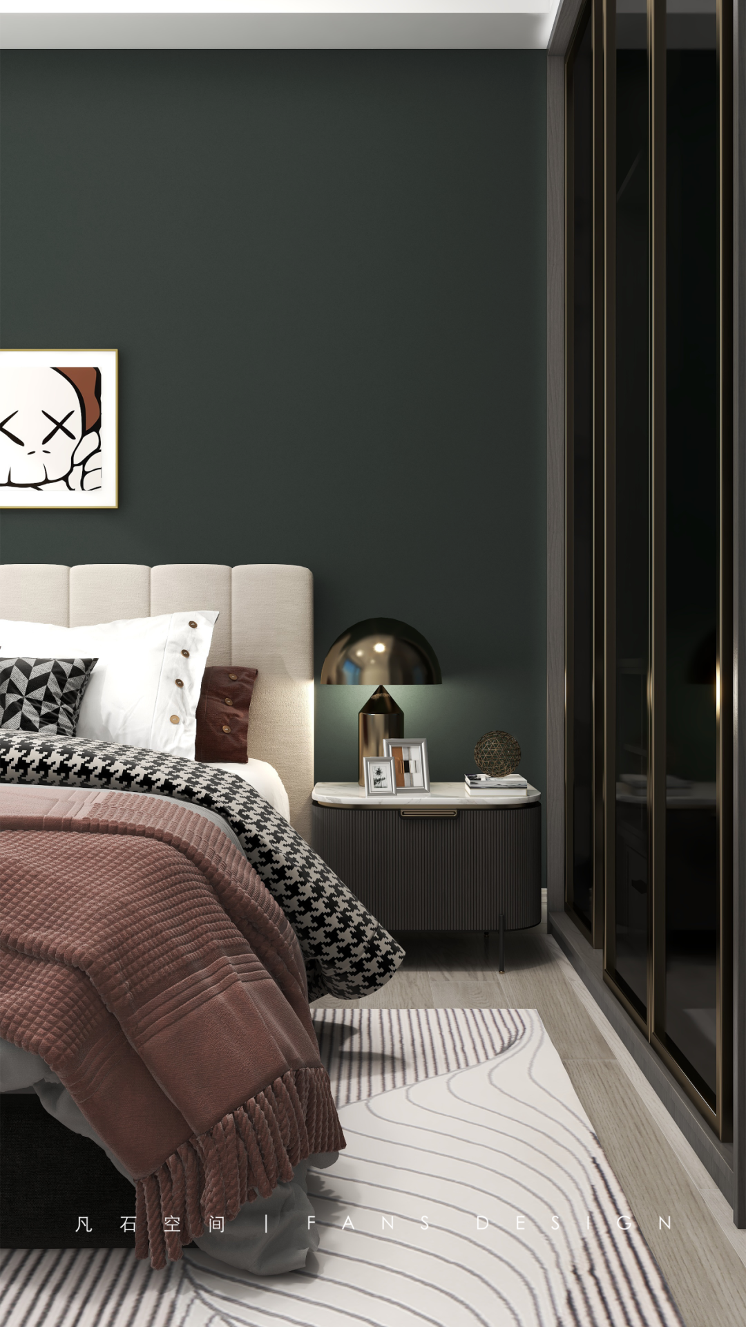 花漾摩登 · 现代简约风格与艺术元素的完美融合丨中国成都丨成都凡石空间设计-58