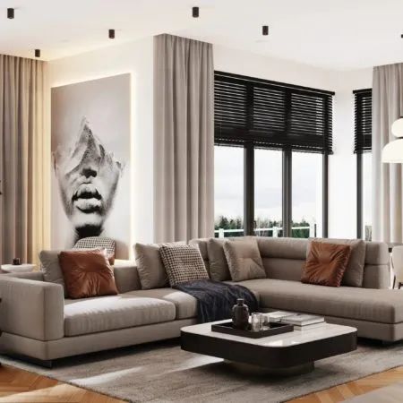 轻奢高级灰公寓丨俄罗斯设计工作室 Gennady Shmidt-57