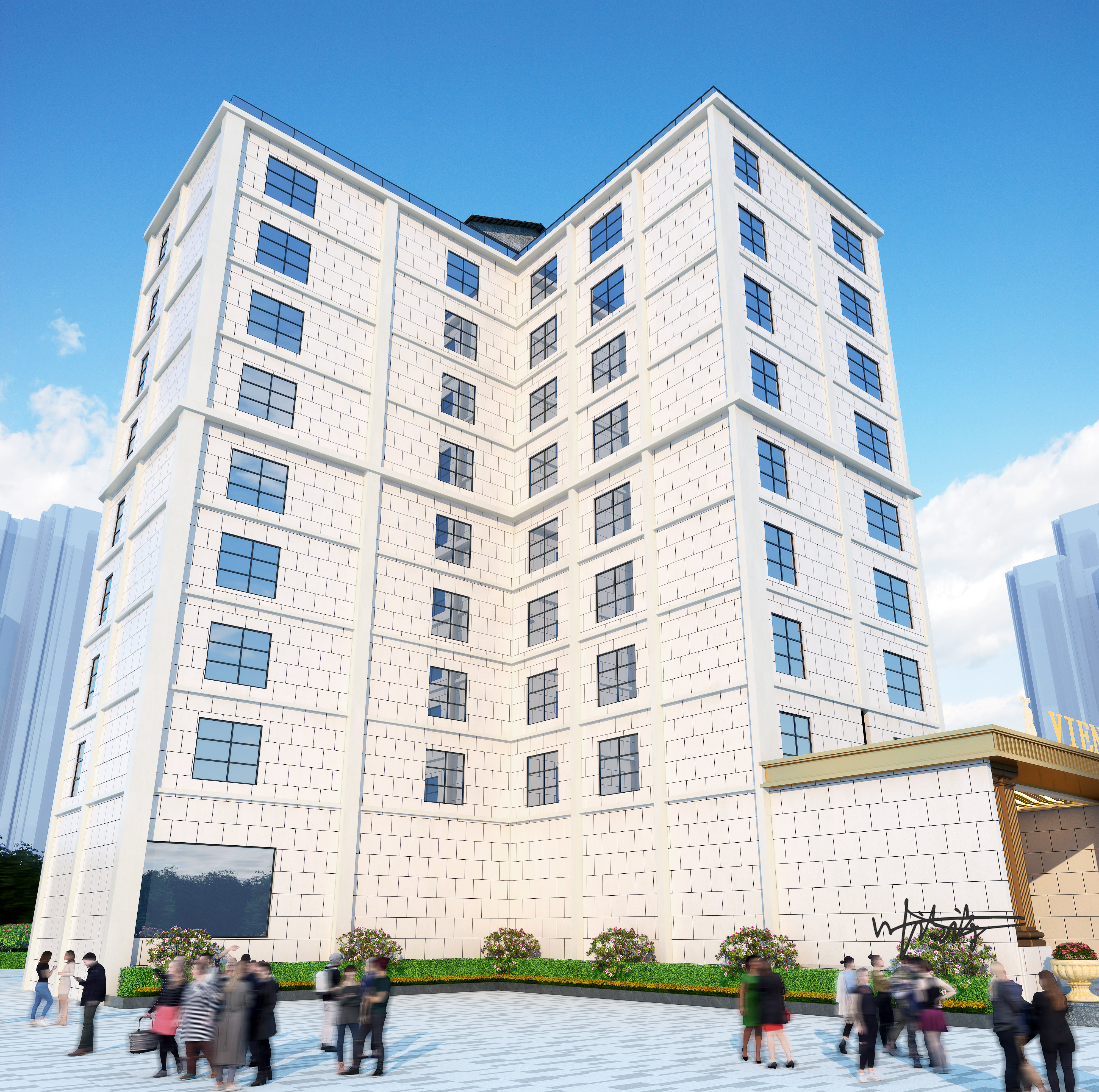 室外效果图|酒店外观-4