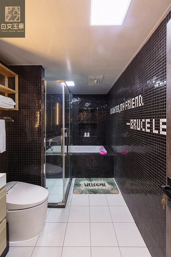 白文玉景设计团队打造 89㎡炫酷黑色工业风住宅-15