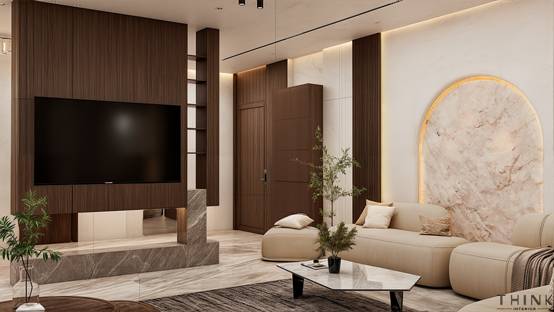 Elegant Modern Reception | Residential Interior Design-4