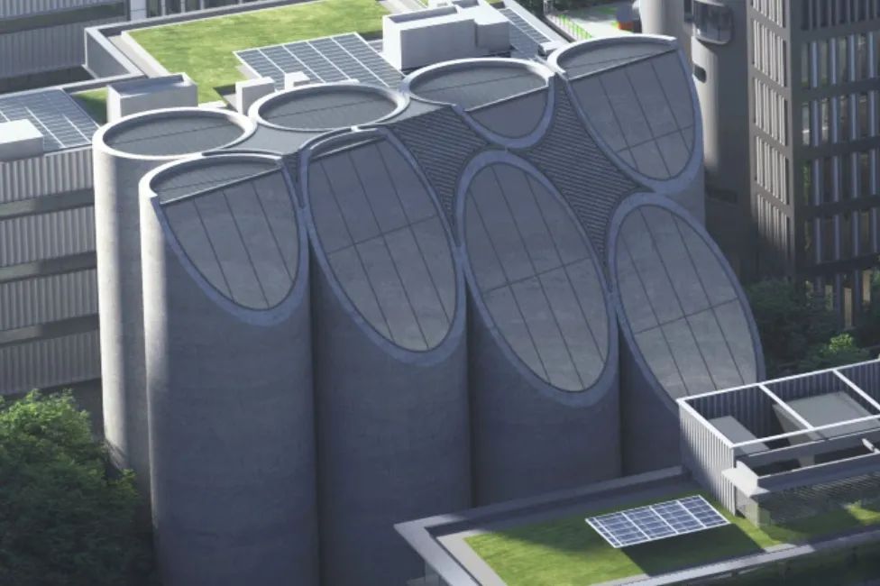 张江之尚“八联筒”外壁完成斜切，上海建工让工业遗存焕新重生-23