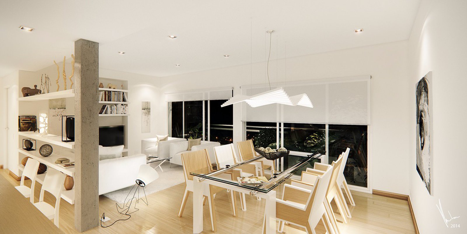 国外现代感木质公寓-6