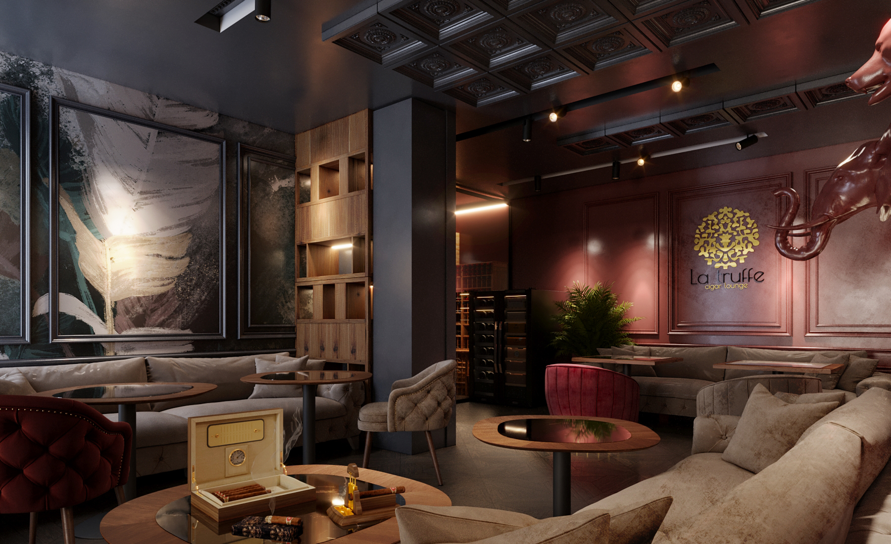 松露美食与雪茄酒廊-8