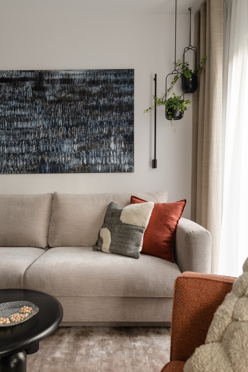 50平米带石榴红调的公寓设计丨Grupa NONO-35