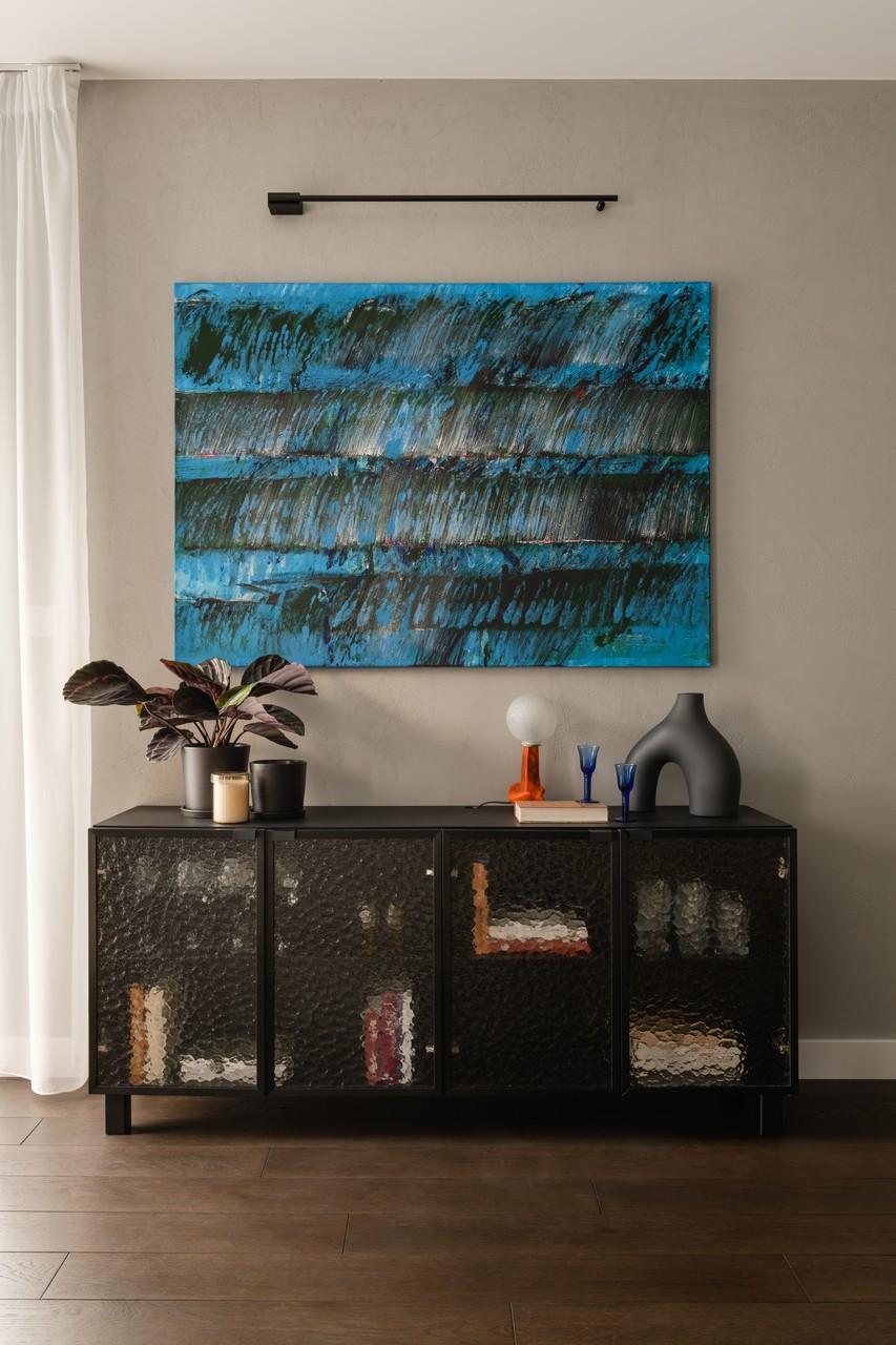 50平米带石榴红调的公寓设计丨Grupa NONO-36