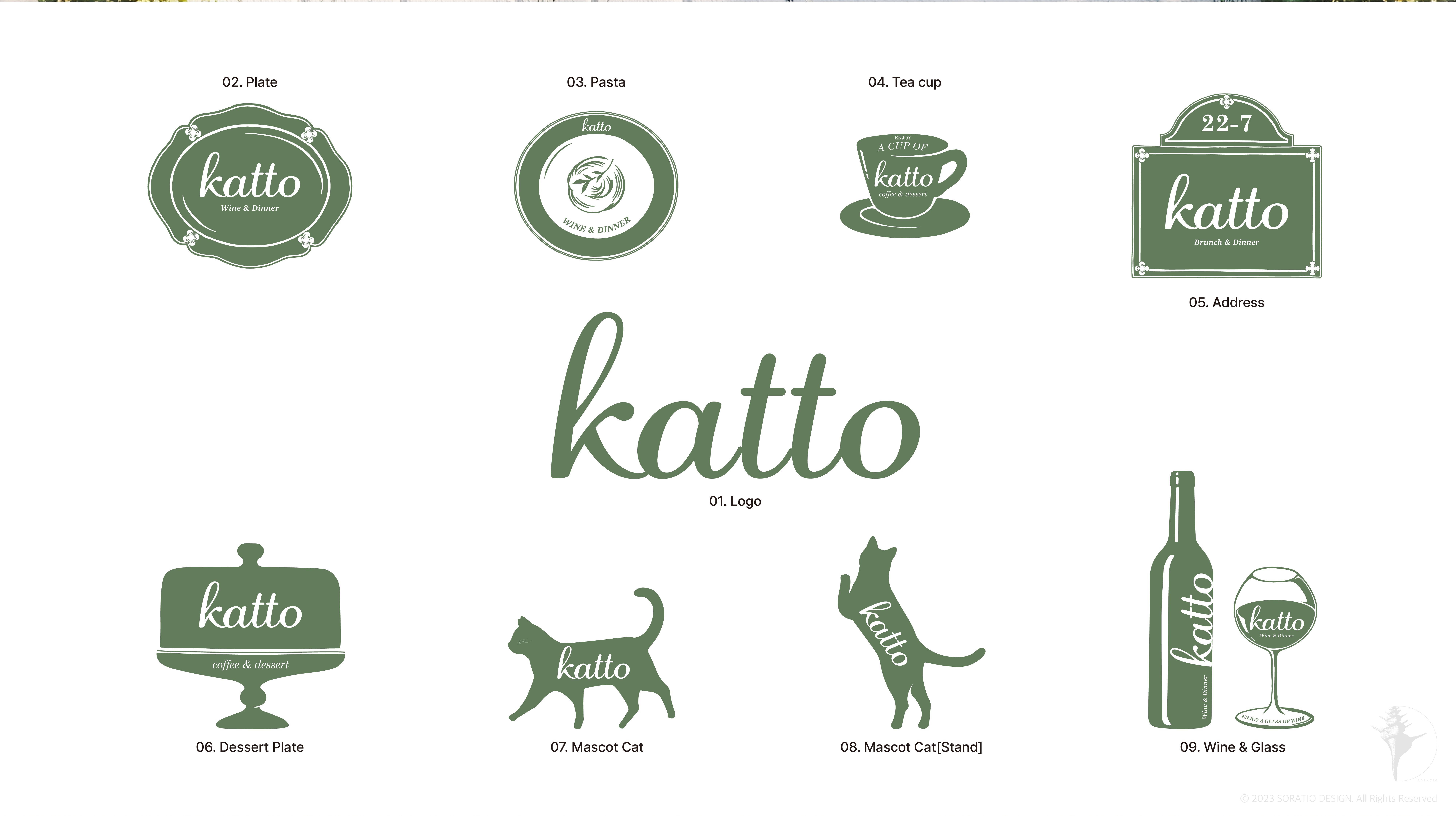 Restaurant 'Katto' Brand Identity, Interior Design-3