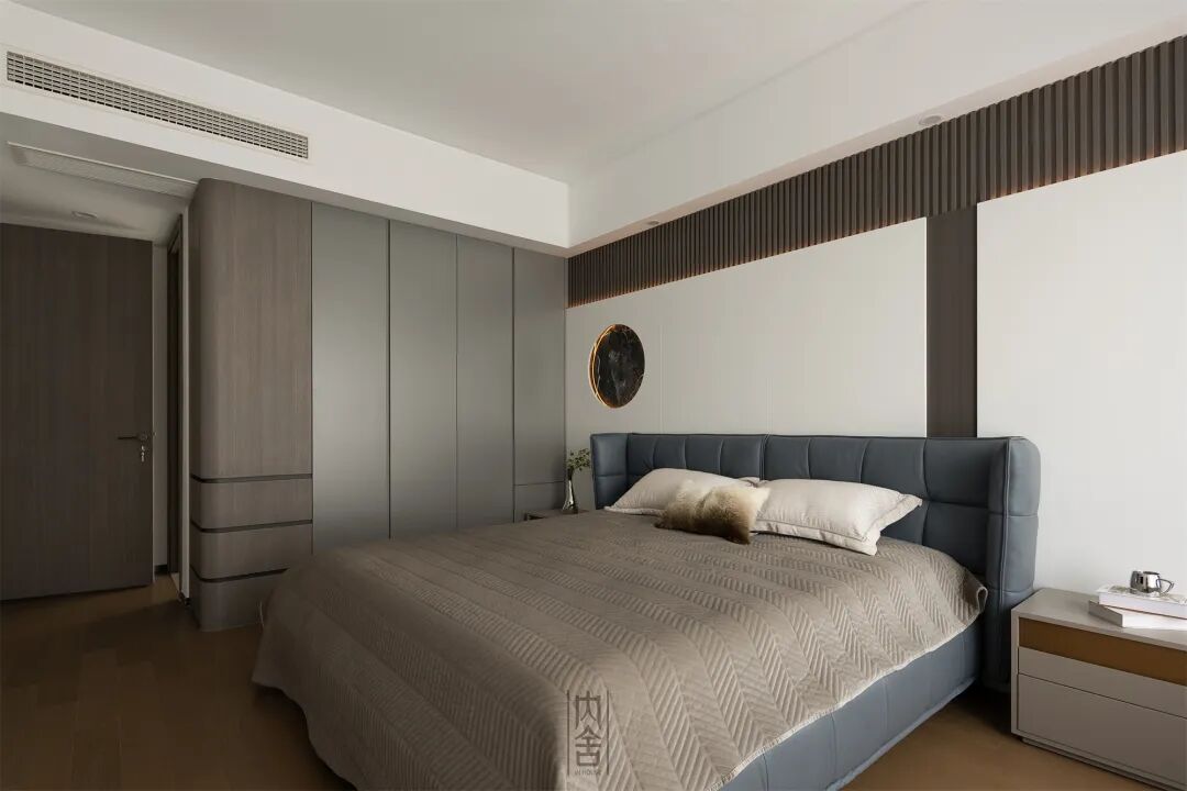 内舍软装丨198㎡意式格雷风，色系冷淡但不代表家没温度！-34