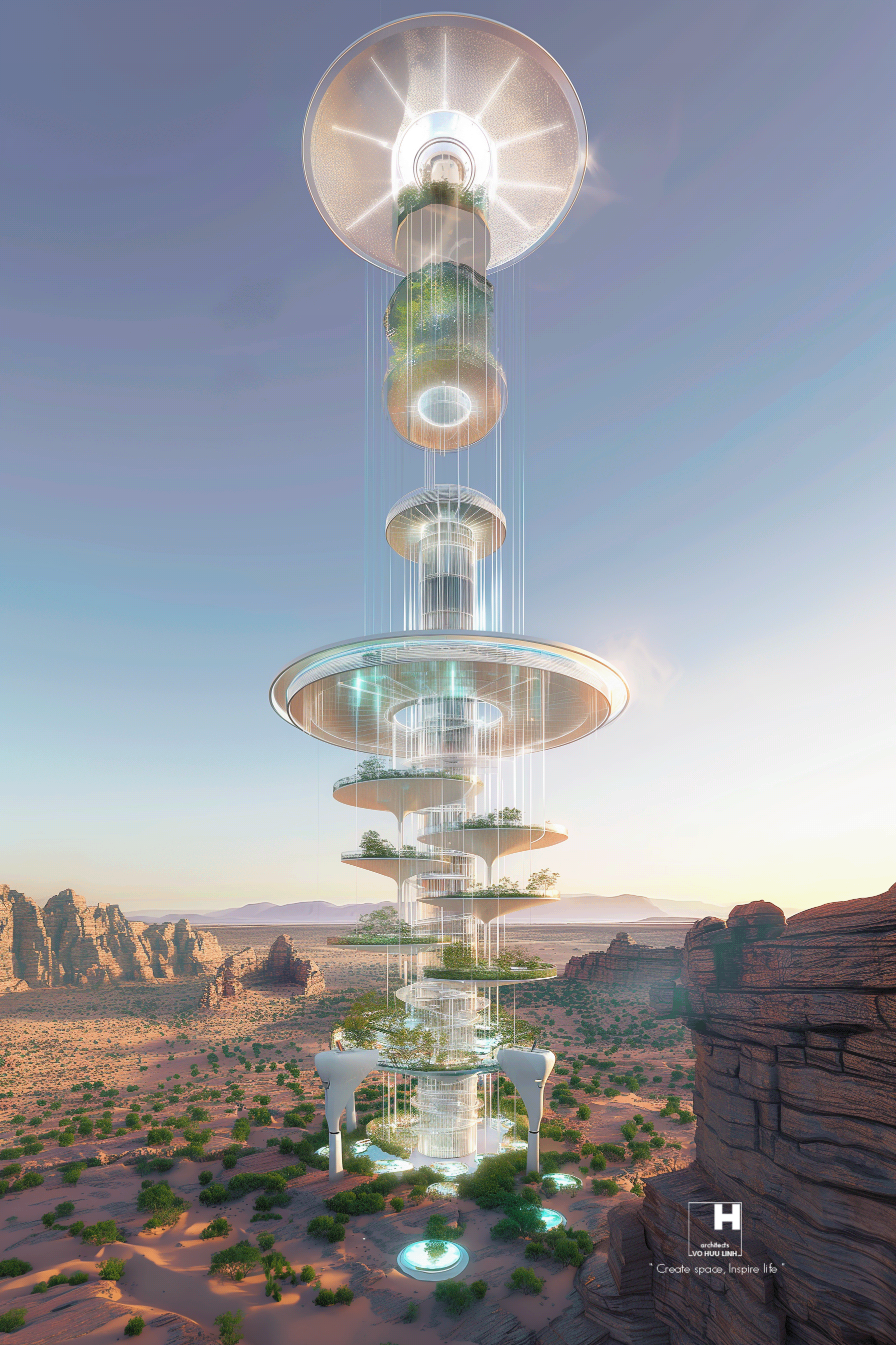 迪拜观察塔丨阿联酋迪拜丨Vo Huu Linh Architects-14