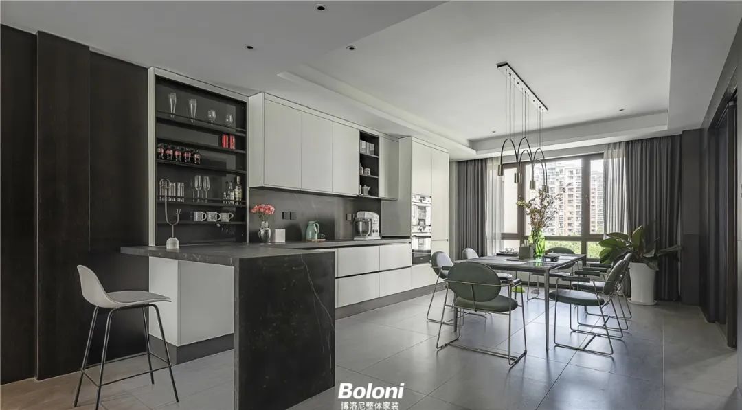 万橡府现代简约风,220㎡空间诠释不老时尚-53