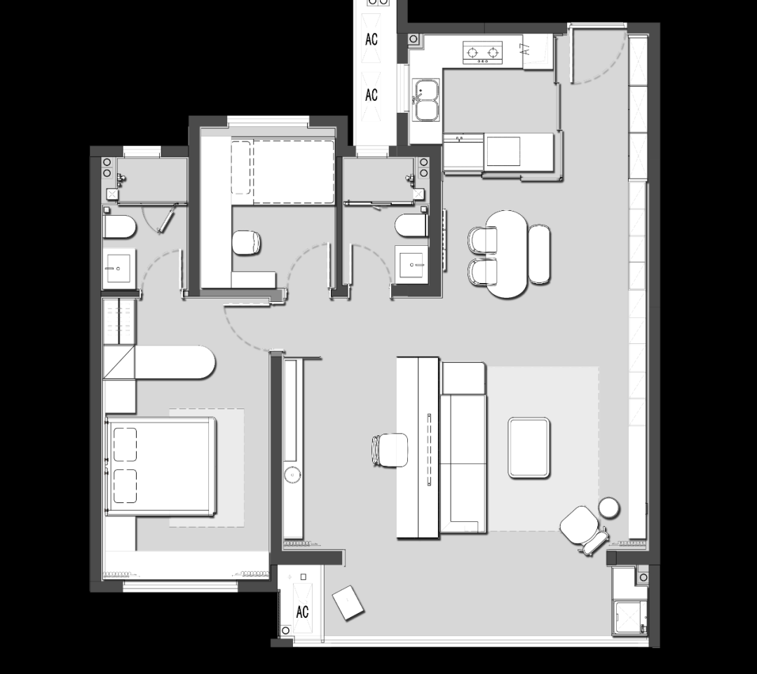 西安中海天谷时代样板间丨中国西安丨北京山禾金缘艺术设计股份有限公司-40