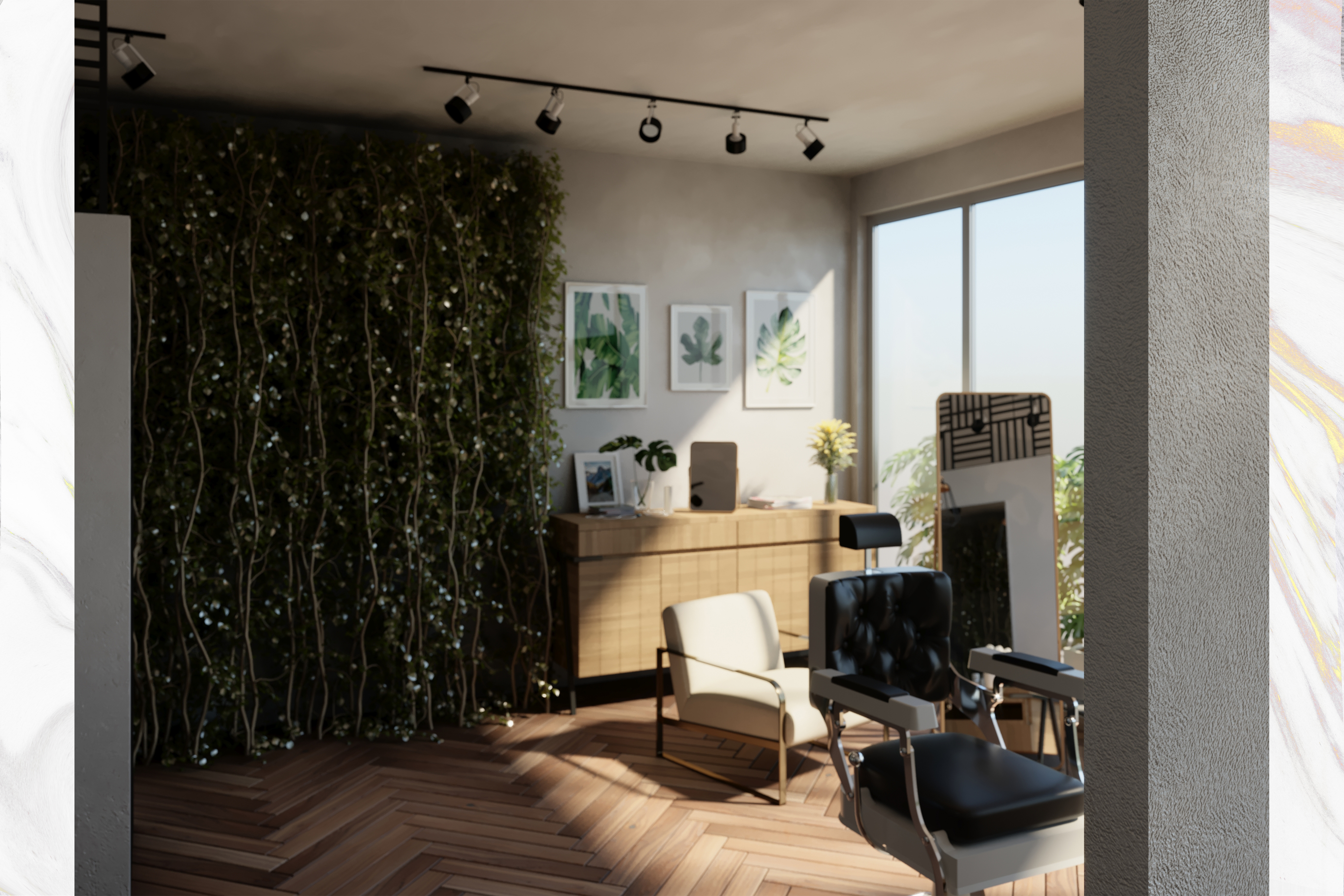 Barbershop exterior & interior design-4