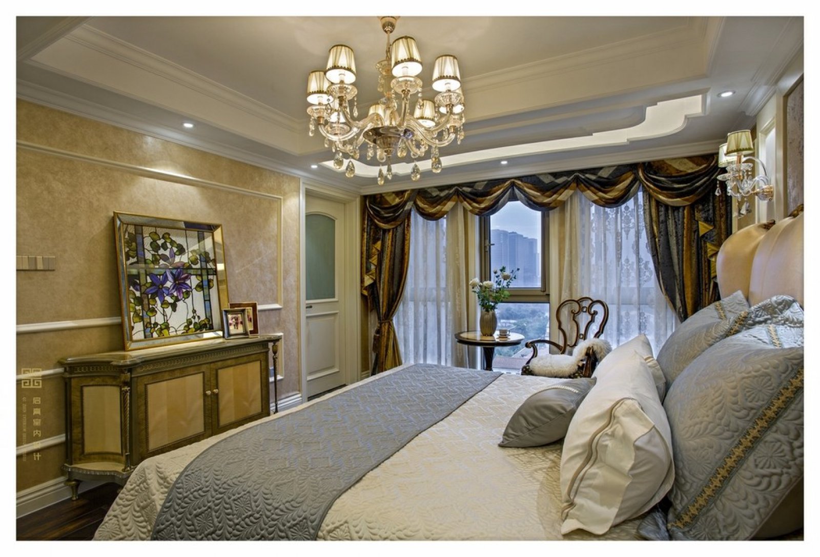 255㎡中国慈溪维科太子湾欧式住宅  启真设计-18