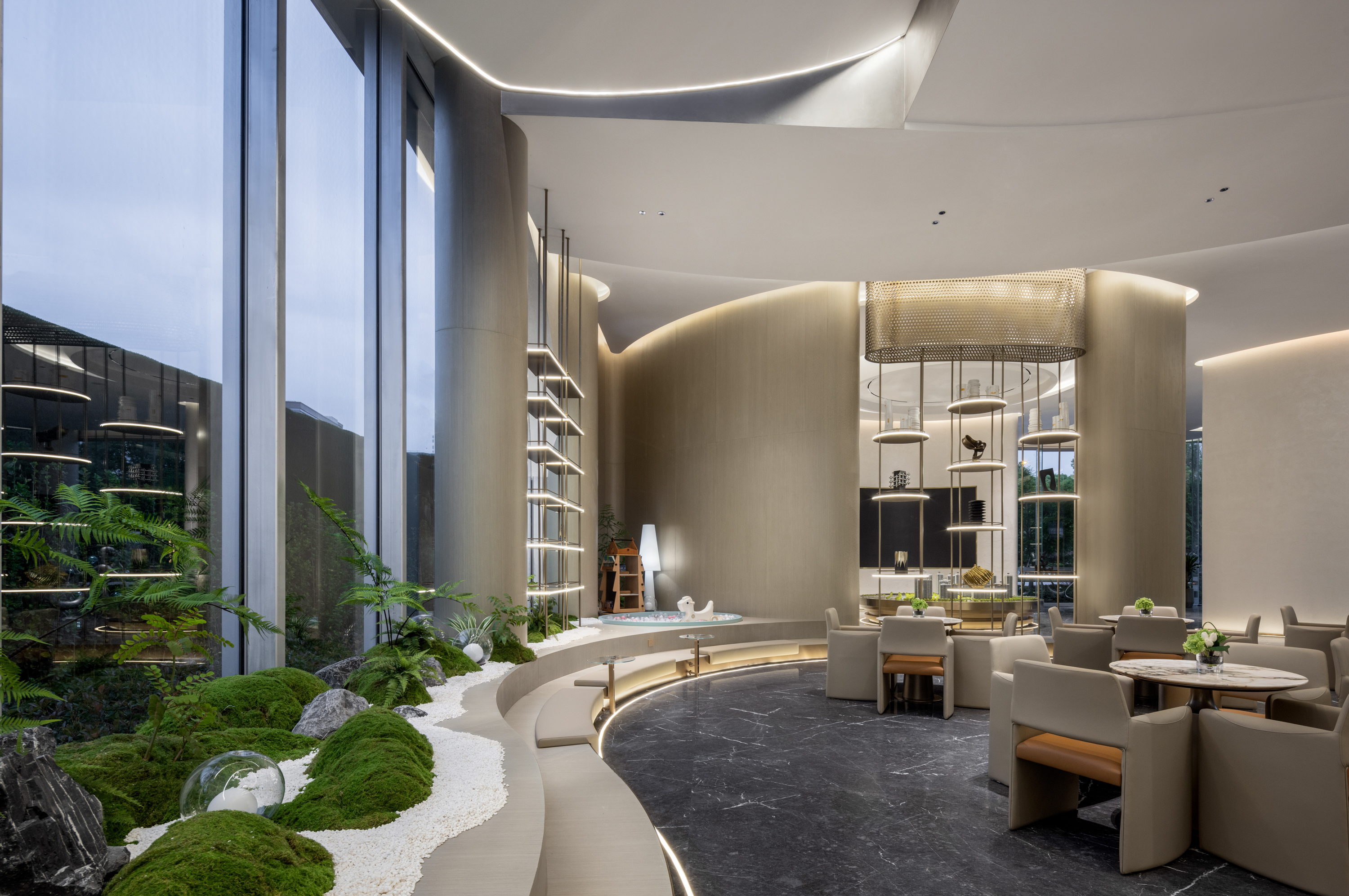 熙和云汀雅园售楼处空间丨域正设计-9