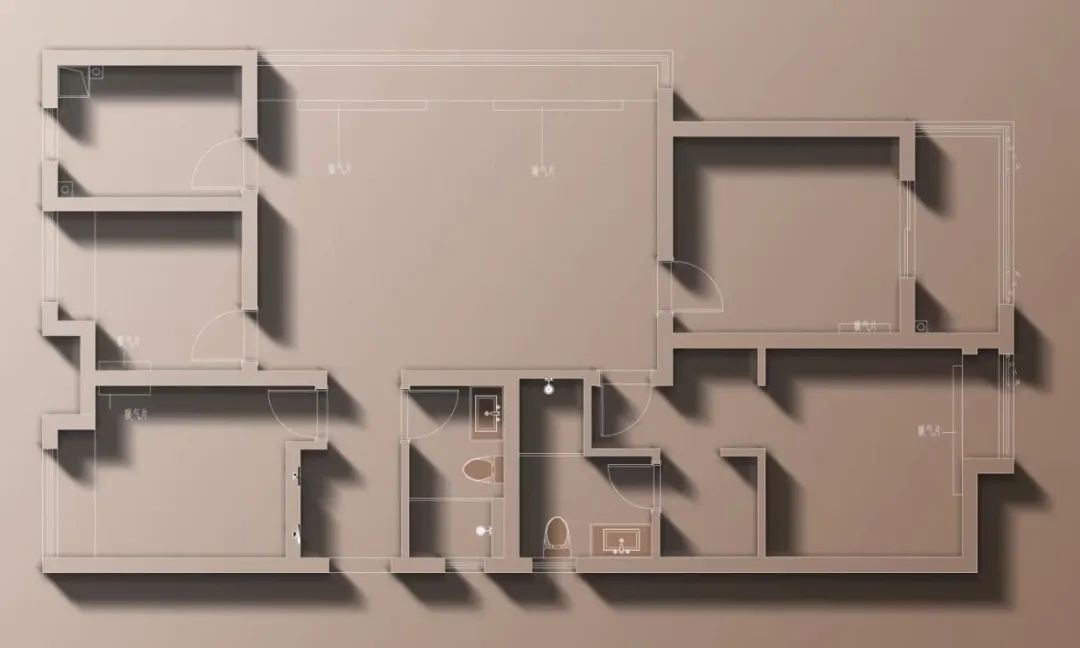 独居男士的130㎡极简风丨中国合肥丨飞墨设计组-9