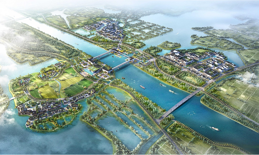 段进院士参加央视总台《生态中国》节目介绍长三角水乡客厅方厅水院设计理念-36