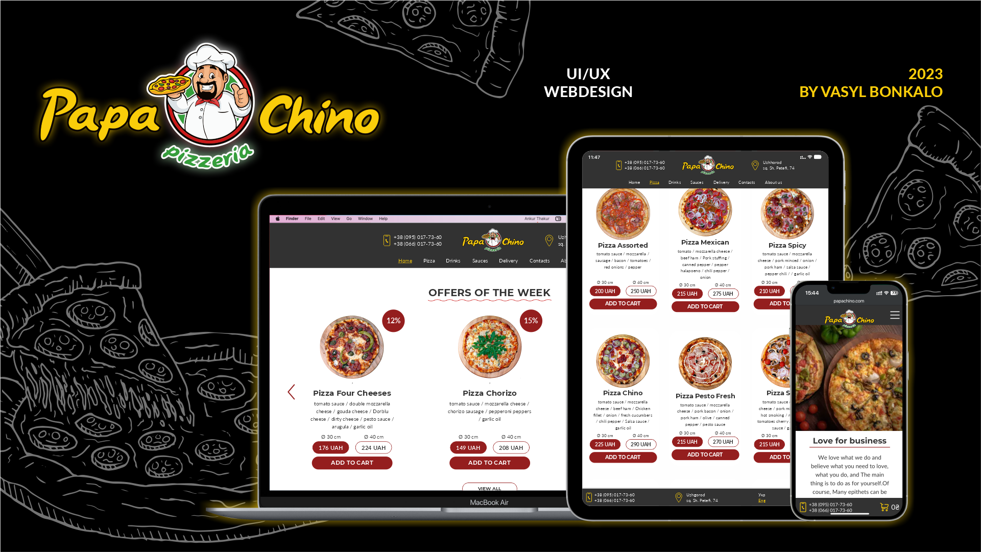 Papa Chino Pizzeria网站设计-0