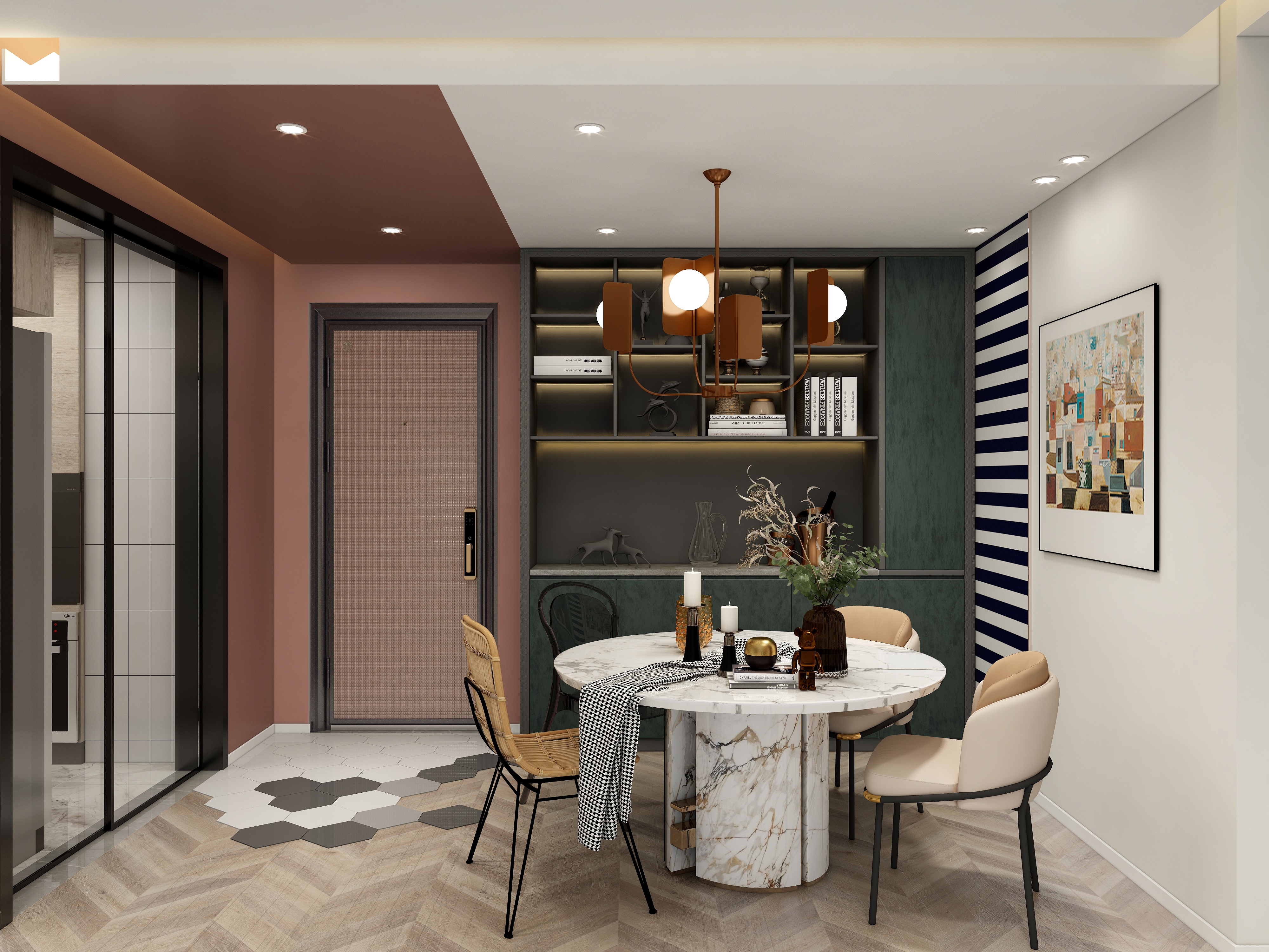 100 平莫兰迪风格 | 旖旎梦幻之家-1