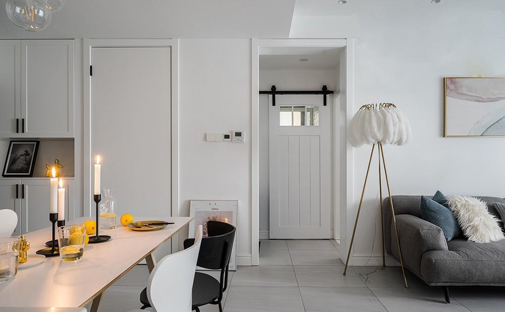 武汉鸿鹄装饰设计丨平层丨520先生为爱妻打造ins北欧小窝-12