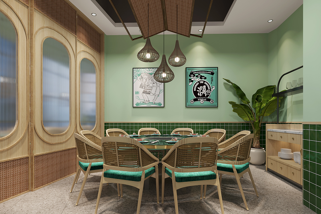 椰子鸡餐厅设计-5