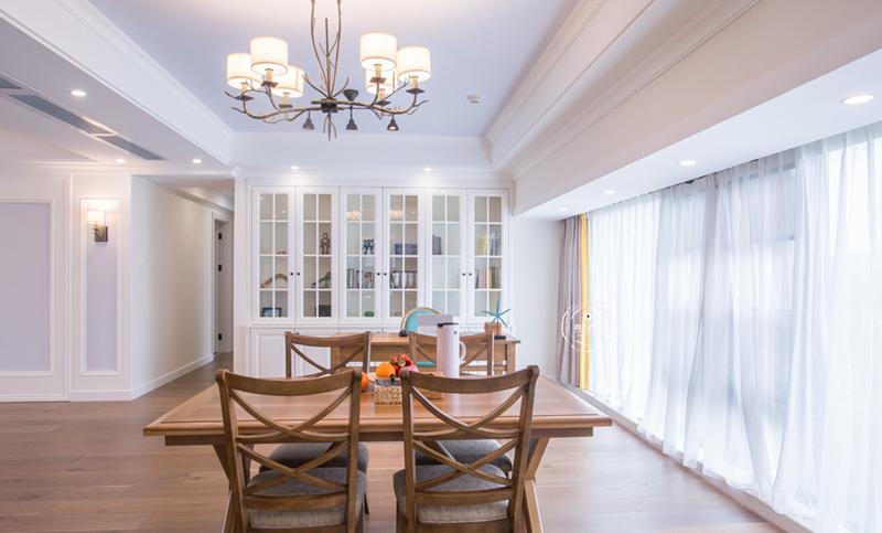 170 平简约美式大平层，开放式书房与餐厅的浪漫融合-6