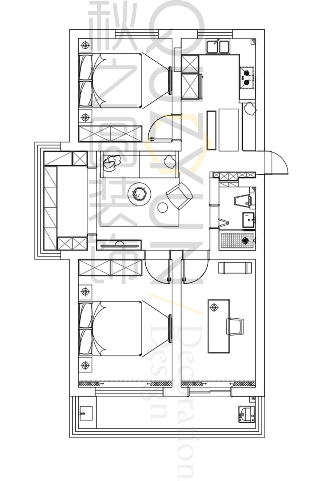 常州北直街小区 88 平现代简约婚房设计丨中国常州丨张倩倩-17