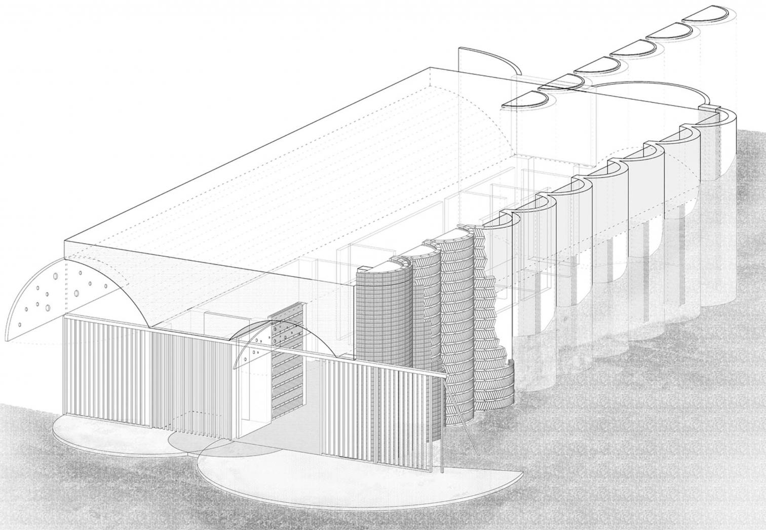地缘酒庄 | 融入土地的工业风酒窖设计-13