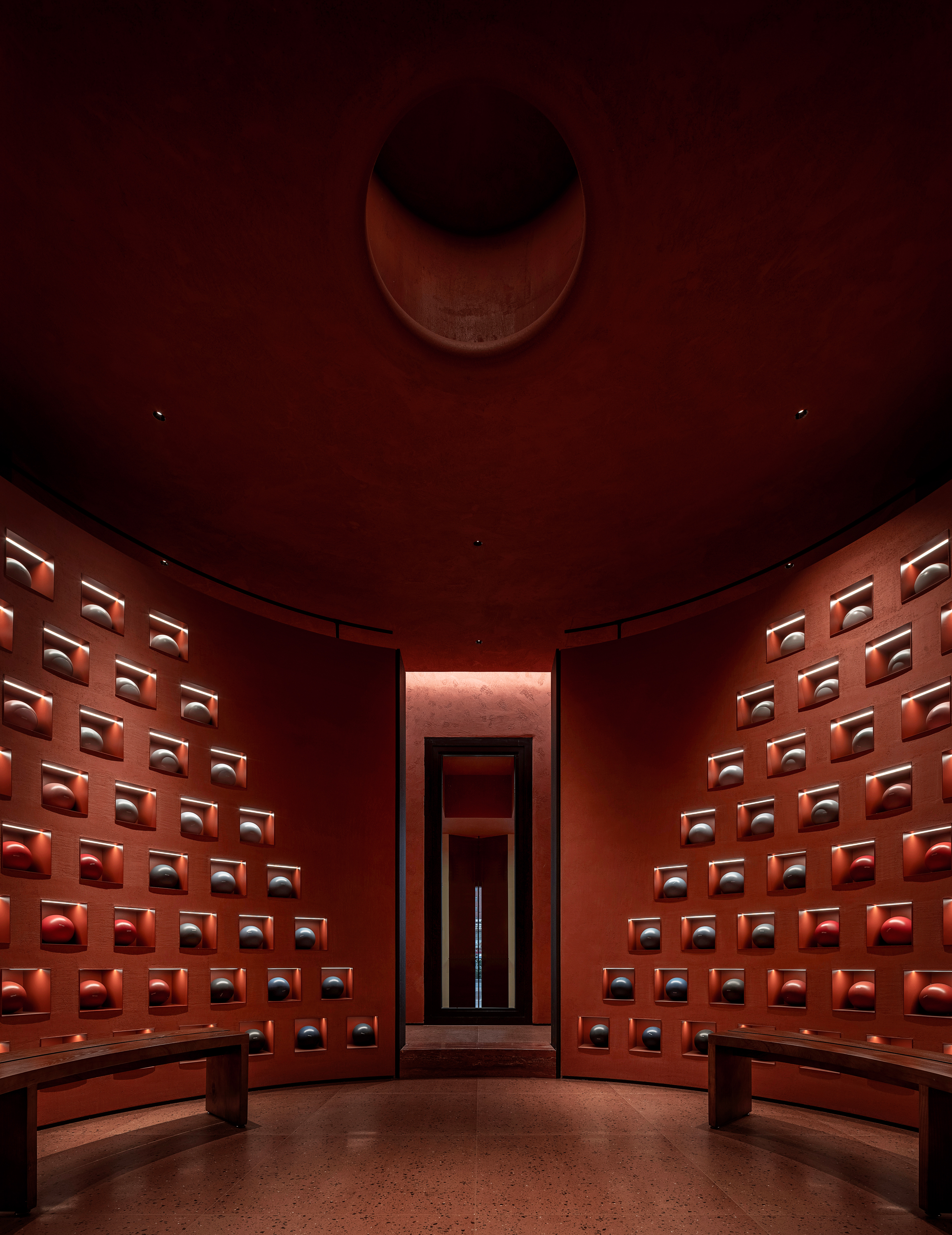 山谷隐喻,邓恩涂料展厅丨中国河北丨安年设计-11