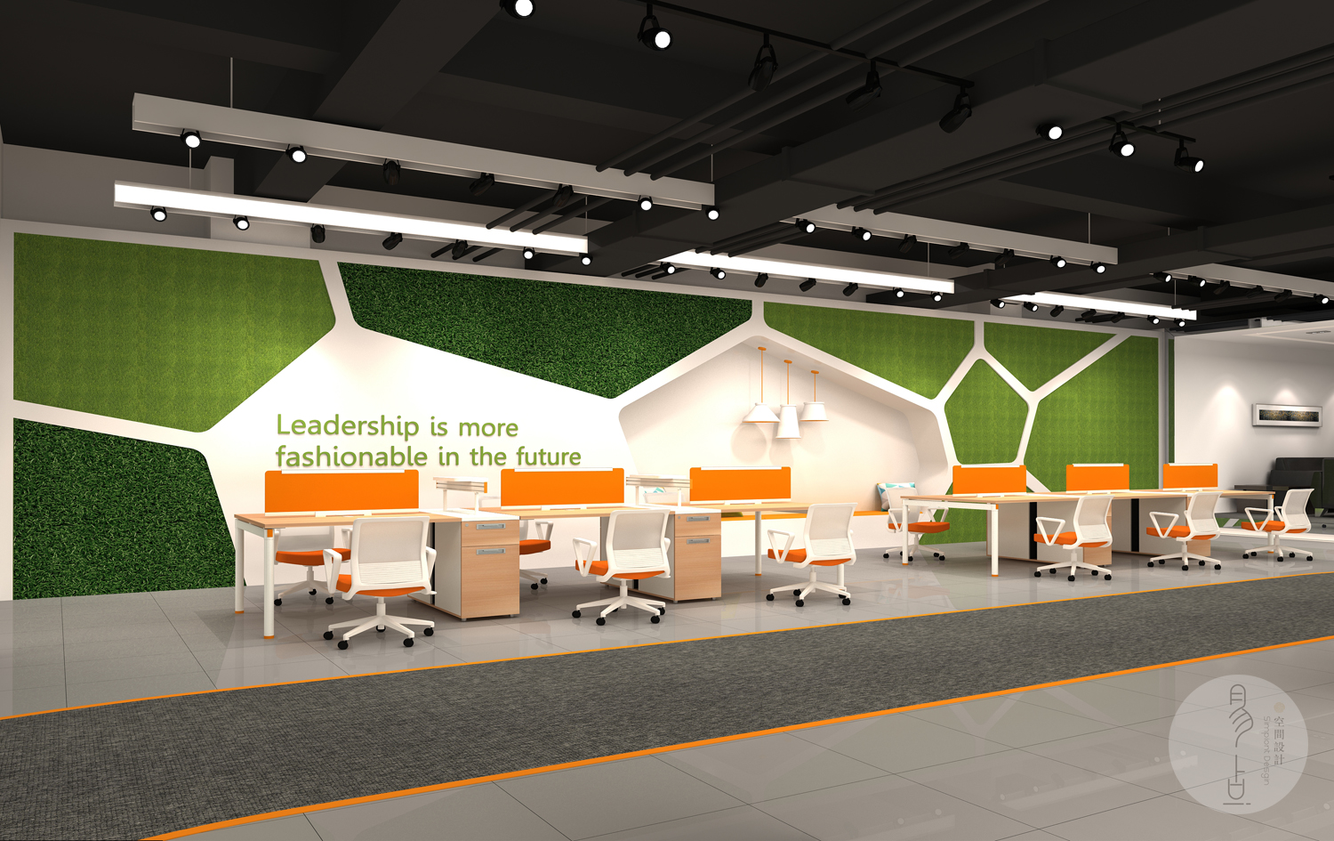 动感办公空间，诠释现代办公理念-9