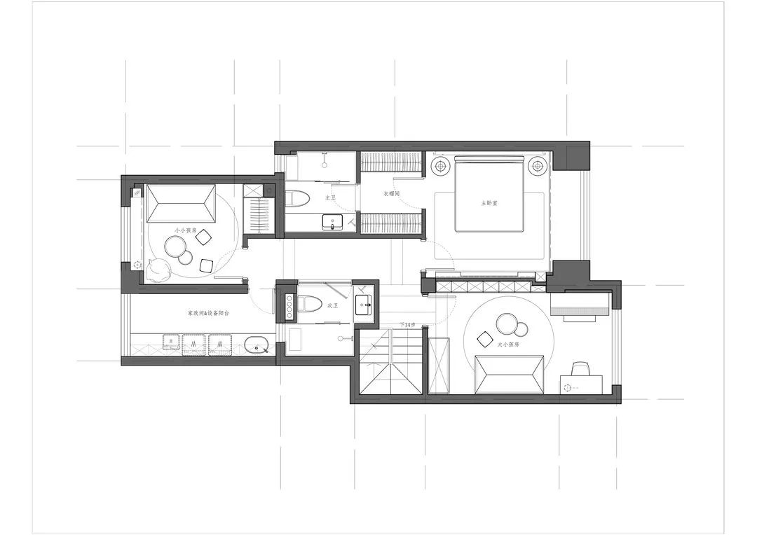 上海宝山招商中环华府 180㎡现代简约别墅设计-84