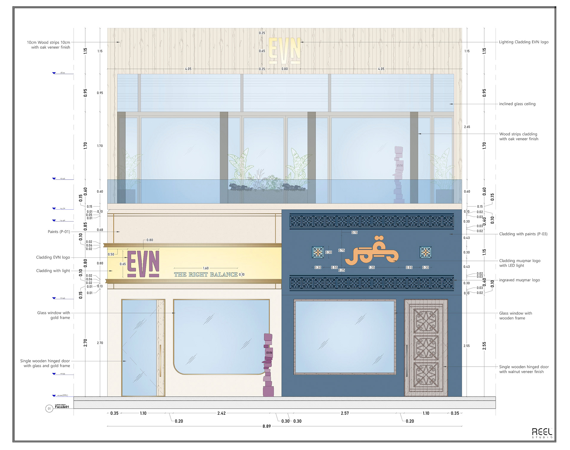 咖啡厅与餐厅施工图纸丨Reel Studio-2