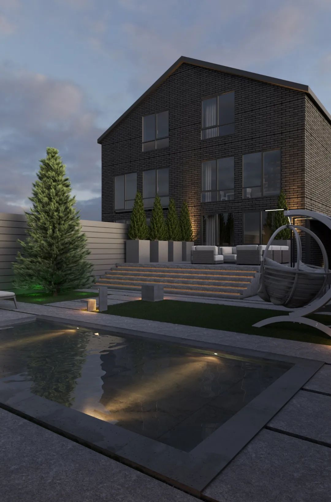 235㎡极简灰住宅丨DINARA YUSUPOVA-33