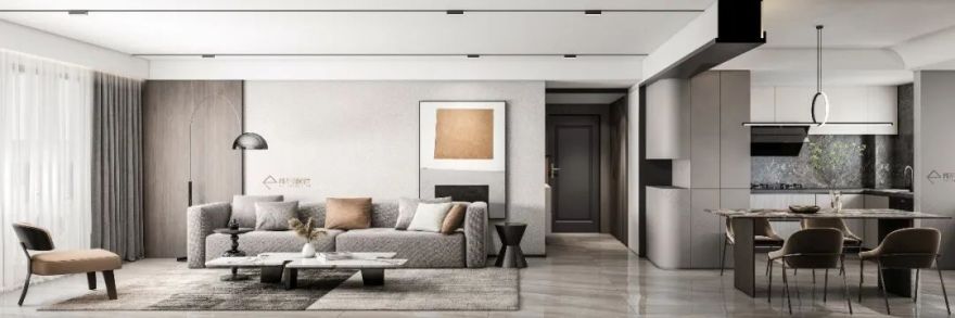 武汉天地 175㎡现代简约家居,原木色与白色的清爽搭配,营造自然舒适的生活空间-65