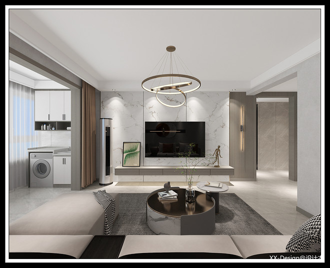 轩苑  悦华府15万元三居120平米装修项目-7