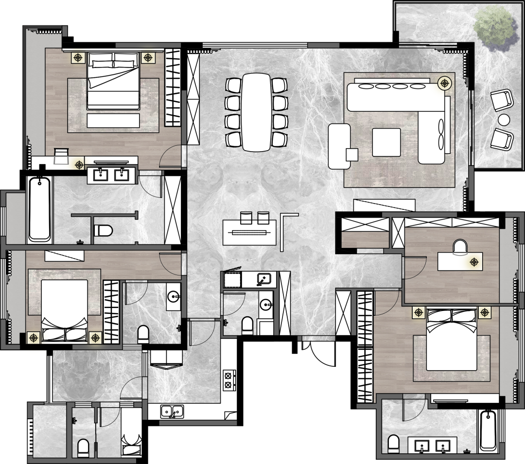 淑女与猎豹 · 成都现代家居设计丨中国成都丨成都凡石空间设计-74