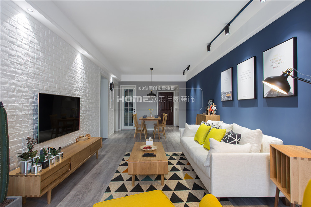 北欧风情的神秘孔雀蓝 | 成都时光俊园 2 室 2 厅 1 卫 1 厨案例解析-38