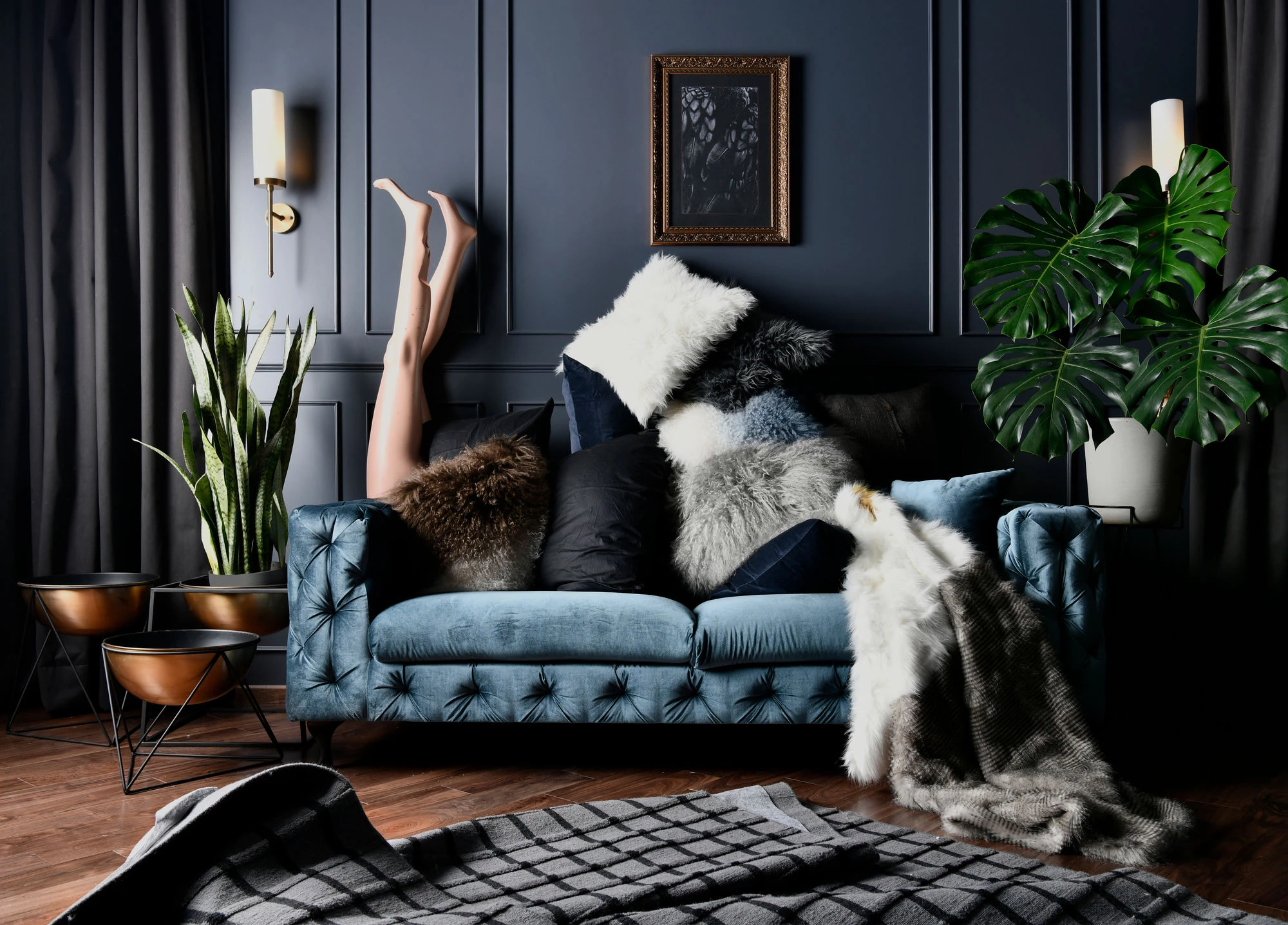 暗黑之魅 · 印度 Kannur 双高卧室设计-18