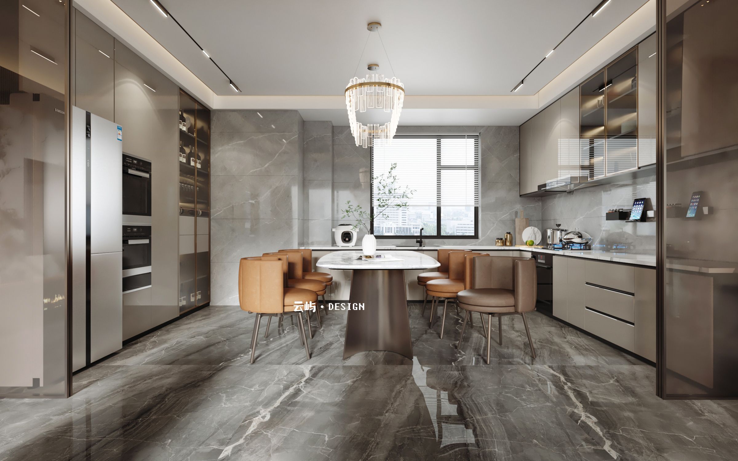 现代轻奢大平层,美式合集-13