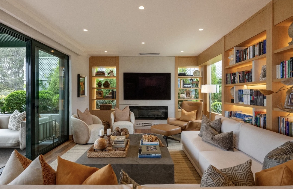 Sala de estar y terraza - Estudio VV-0