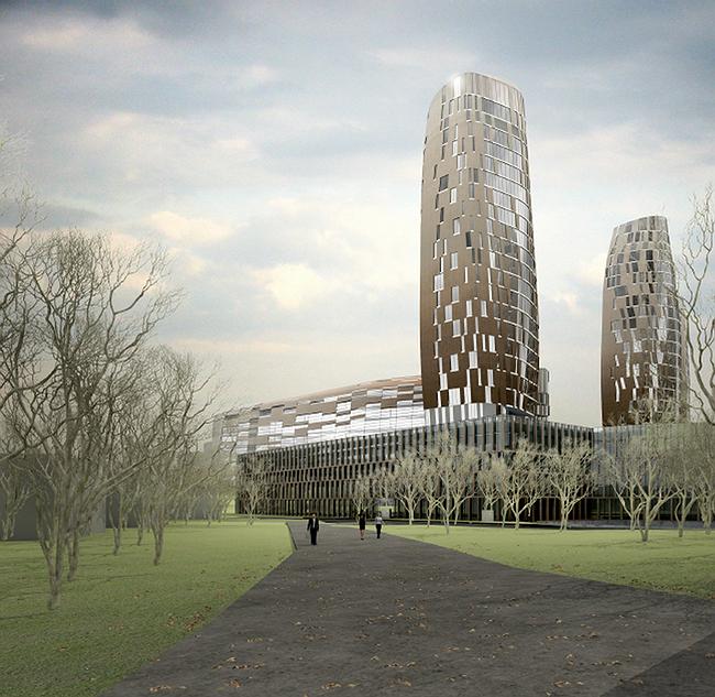 基辅多功能住宅  办公综合体丨乌克兰丨Сергей Скуратов ARCHITECTS-25