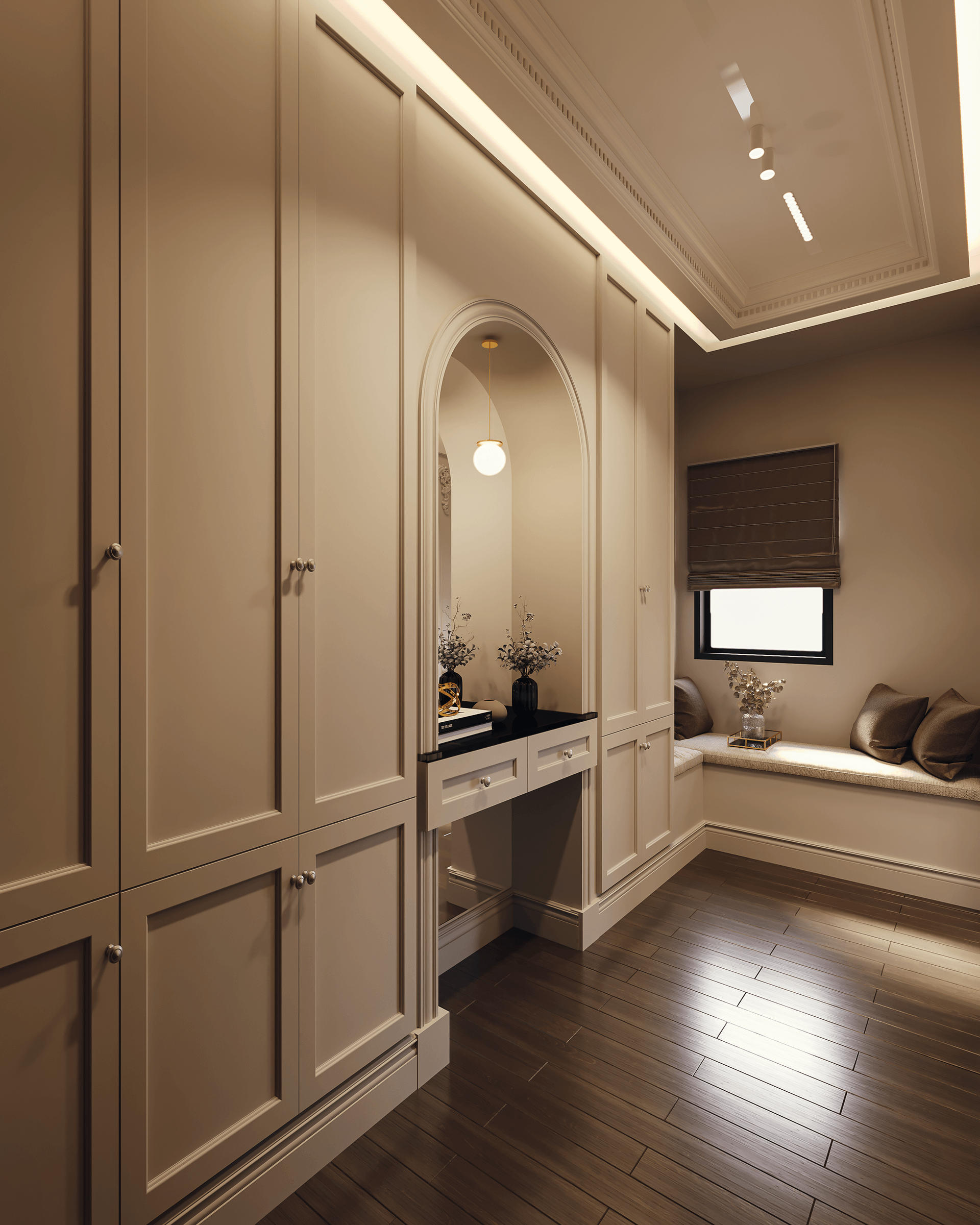 主卧室设计丨埃及开罗丨Yasmin Samir-2