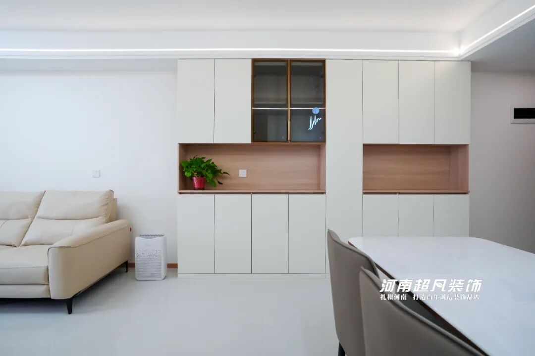 完工首发丨二七区名门橙邦·悦橙苑，124平现代风格，色彩纯粹简约大气-112