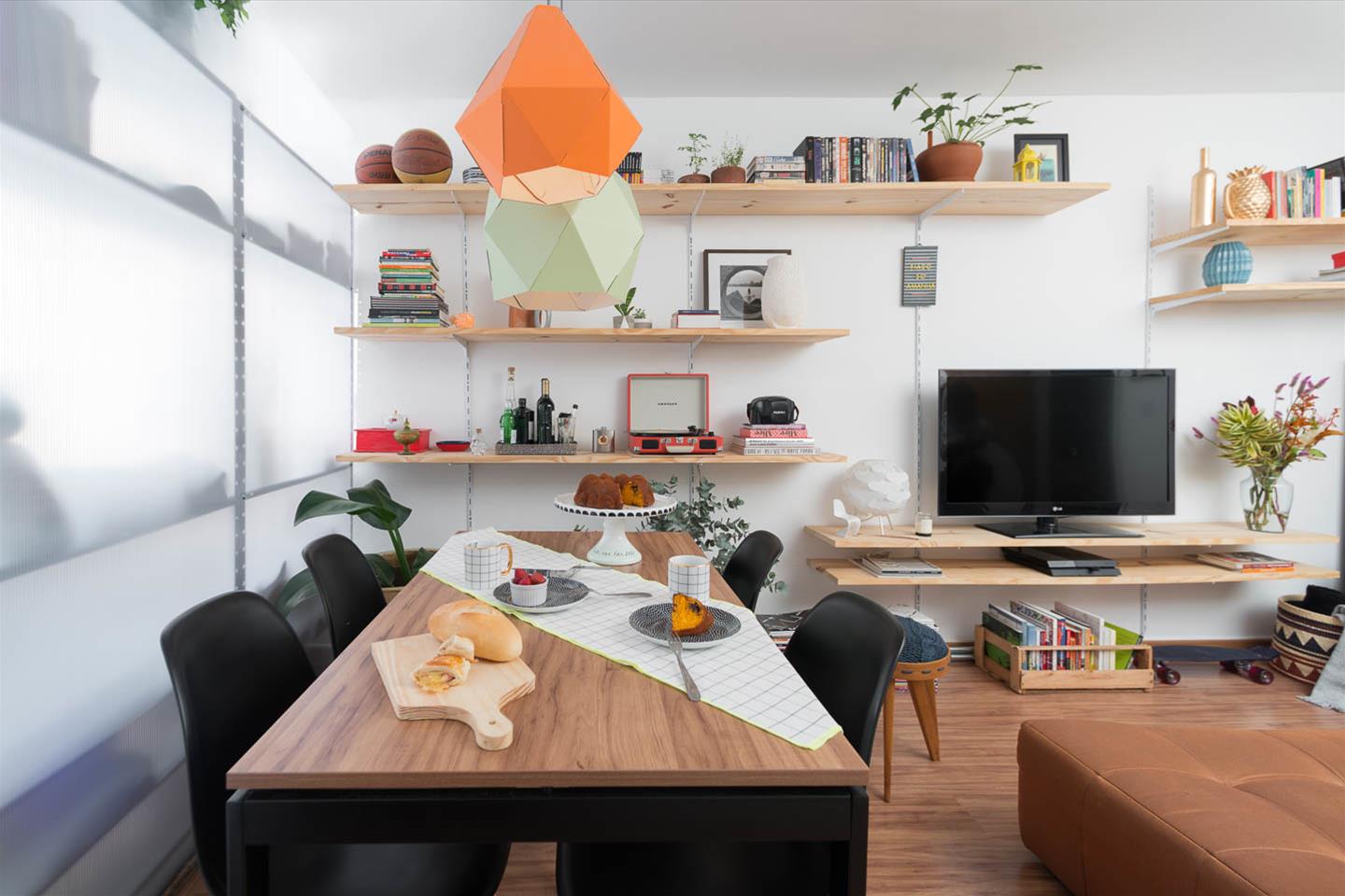 巴西 45 平米公寓，木质与光线的完美结合-4