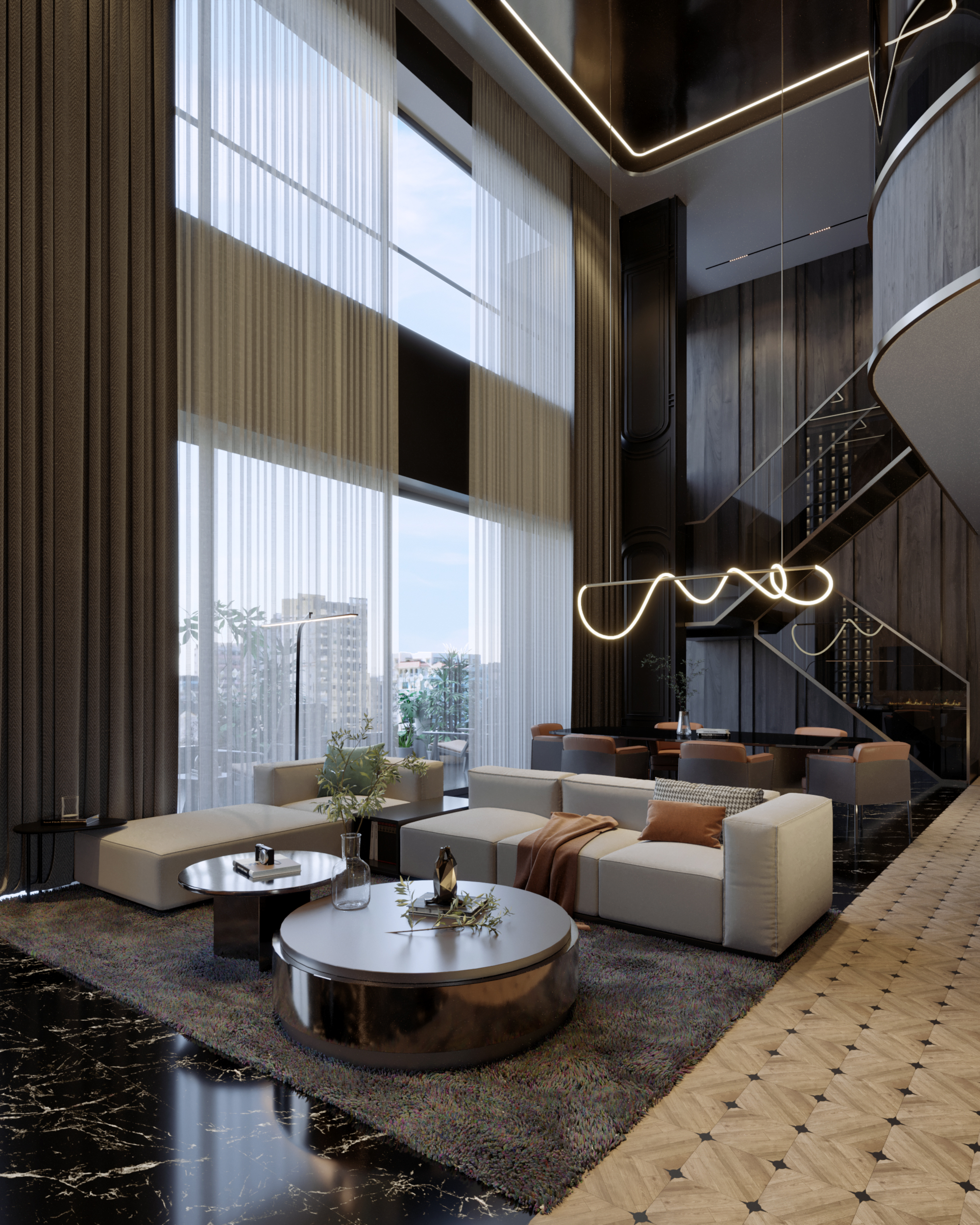 Penthouse Condo Luxury Modern Design SG-1