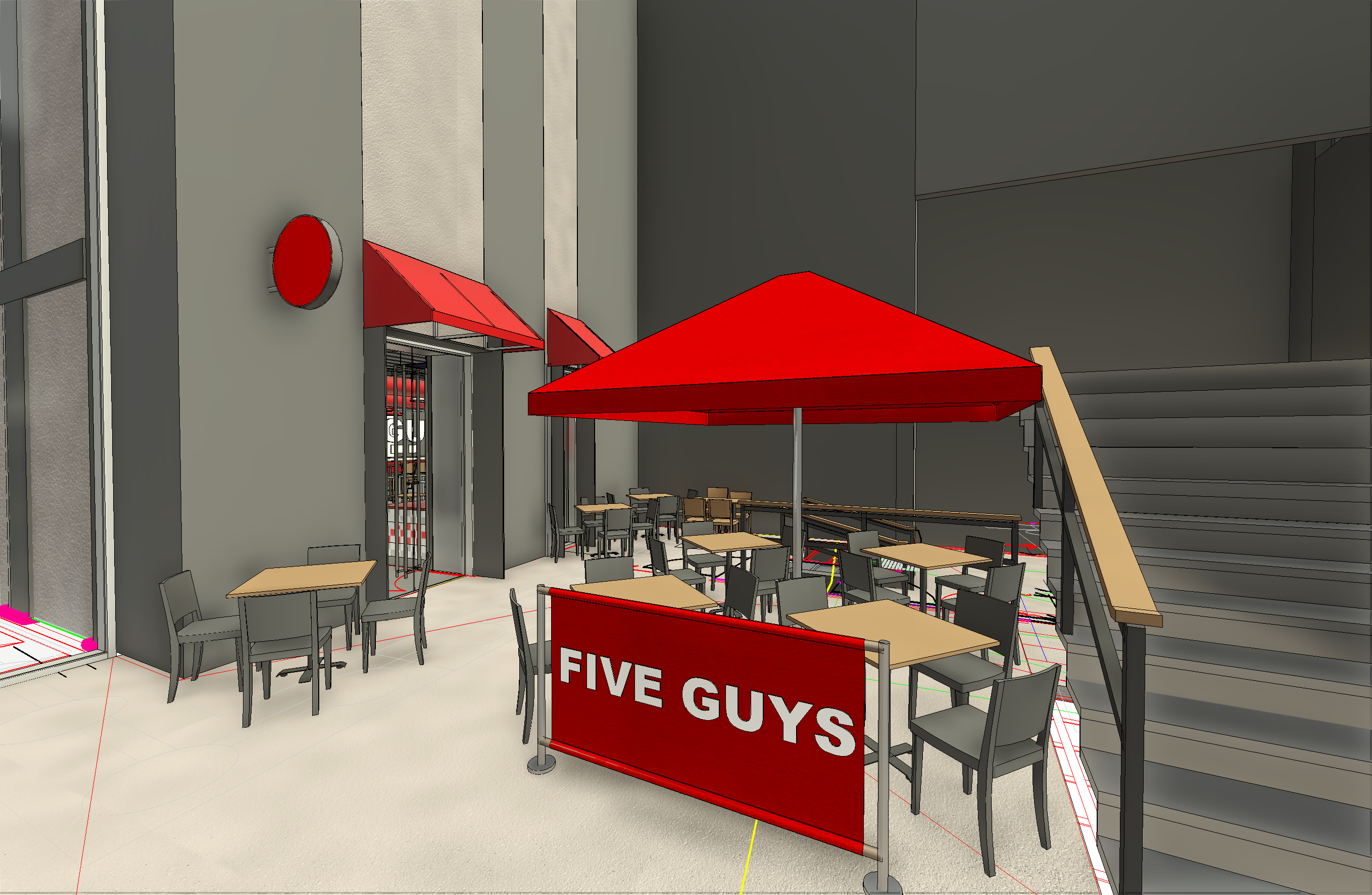 Five Guys | George Street Sydney | Restaurant Design-59