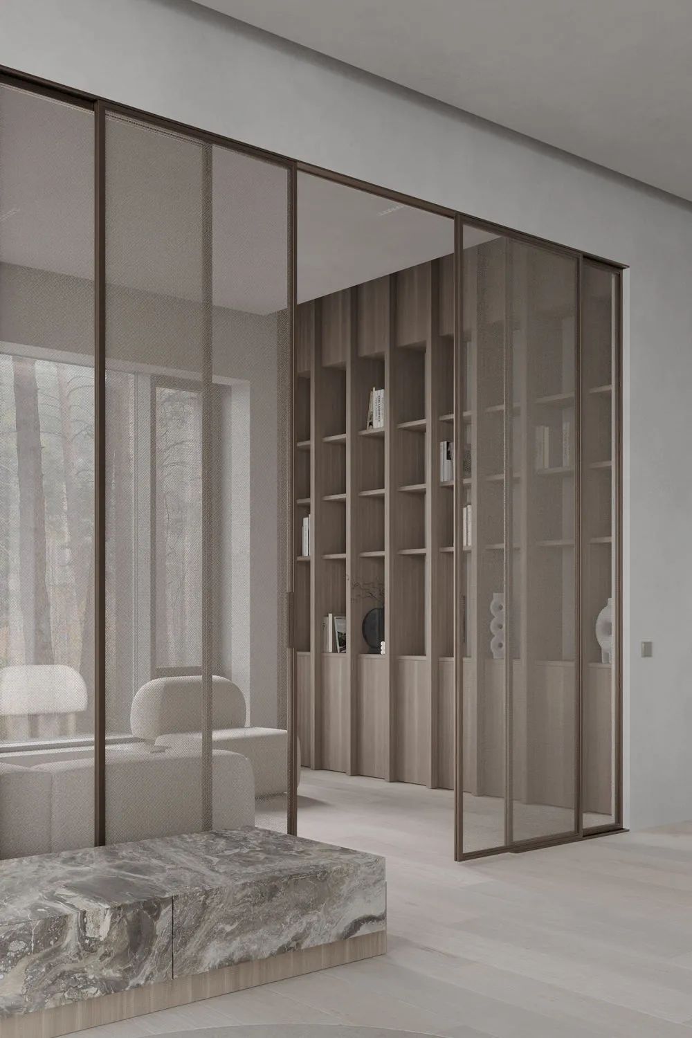 盐系简约,静美!灰白木色打造宁静家居空间丨星艺装饰广州总部-17