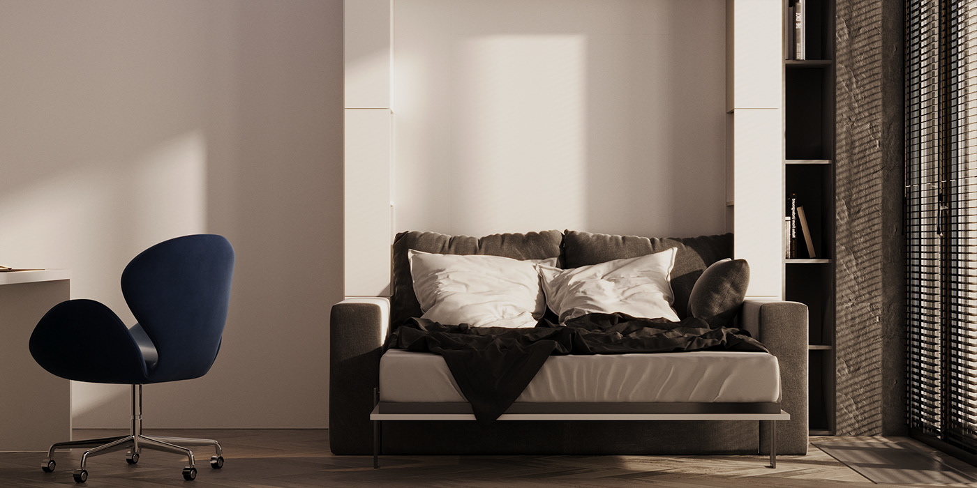 现代白色系 小户型空间-25